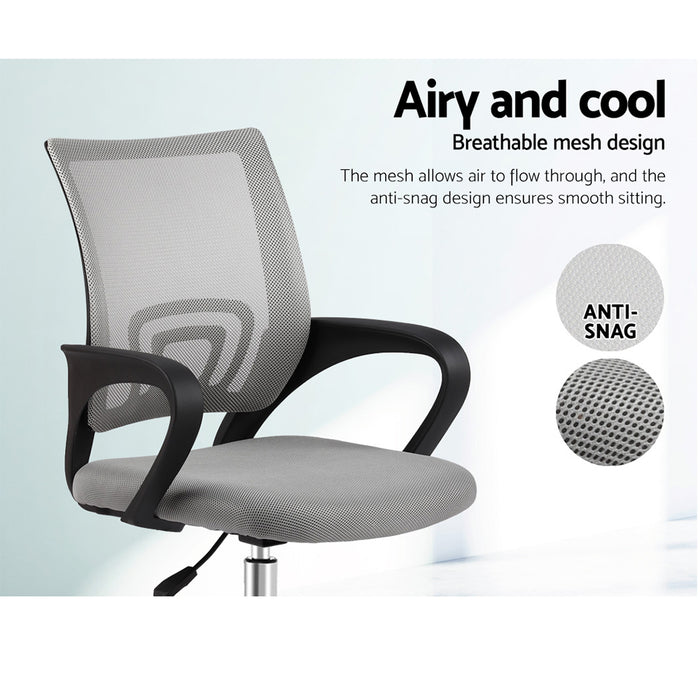 Office Chair Gaming Chair Computer Mesh Chairs Executive Mid Back Grey