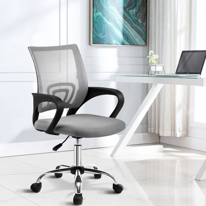 Office Chair Gaming Chair Computer Mesh Chairs Executive Mid Back Grey