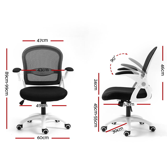 Office Chair Mesh Computer Desk Chairs Work Study Gaming Mid Back Black