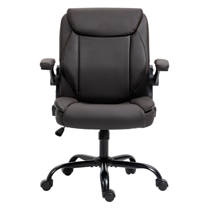 Office Chair Gaming Computer Executive Chairs Leather Tilt Swivel Brown