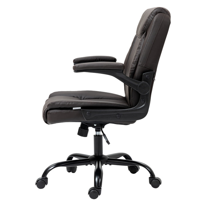 Office Chair Gaming Computer Executive Chairs Leather Tilt Swivel Brown