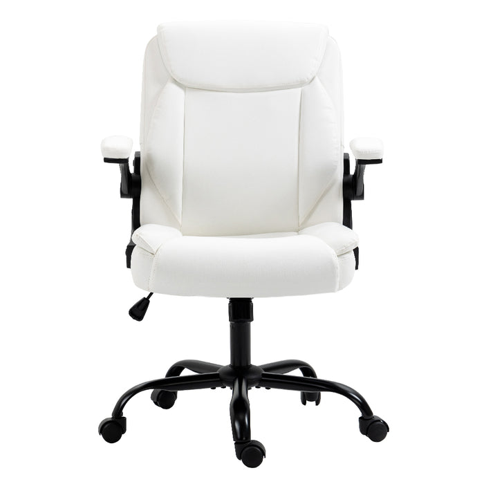 Office Chair Leather Computer Executive Chairs Gaming Study Desk White