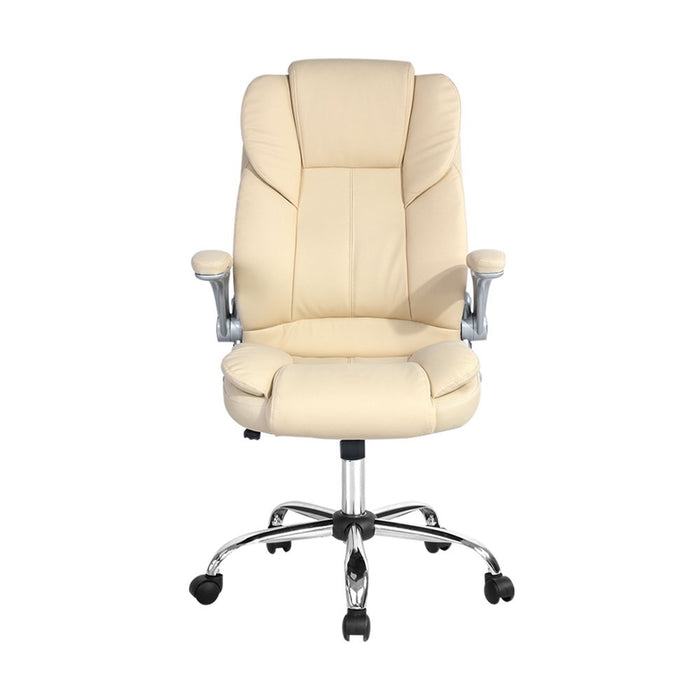 Kea Executive Office Chair Leather Beige