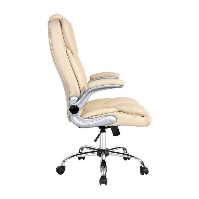 Kea Executive Office Chair Leather Beige