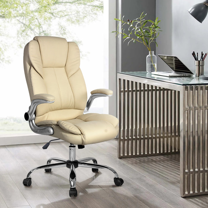 Kea Executive Office Chair Leather Beige