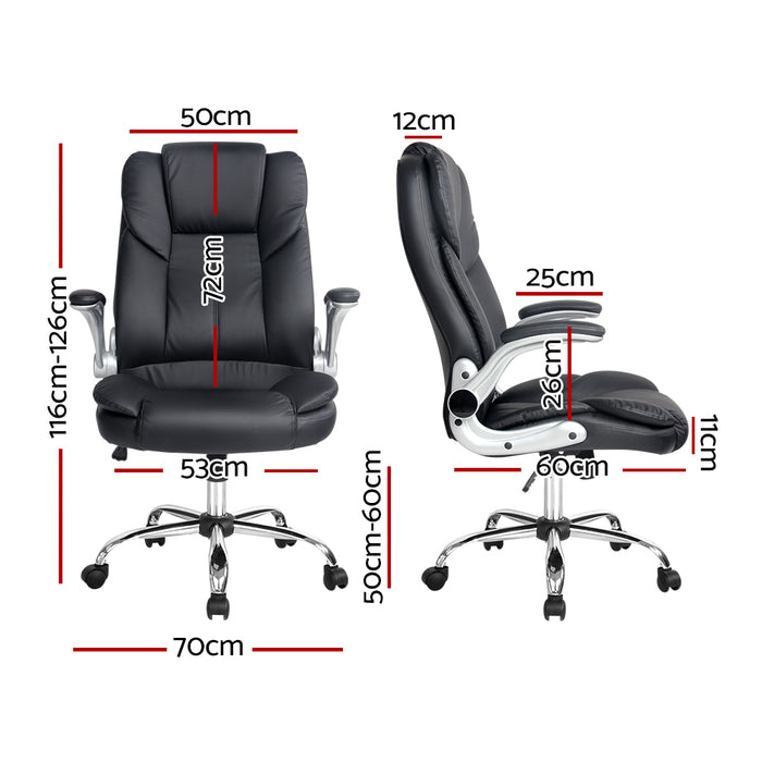 Kea Executive Office Chair Leather Black