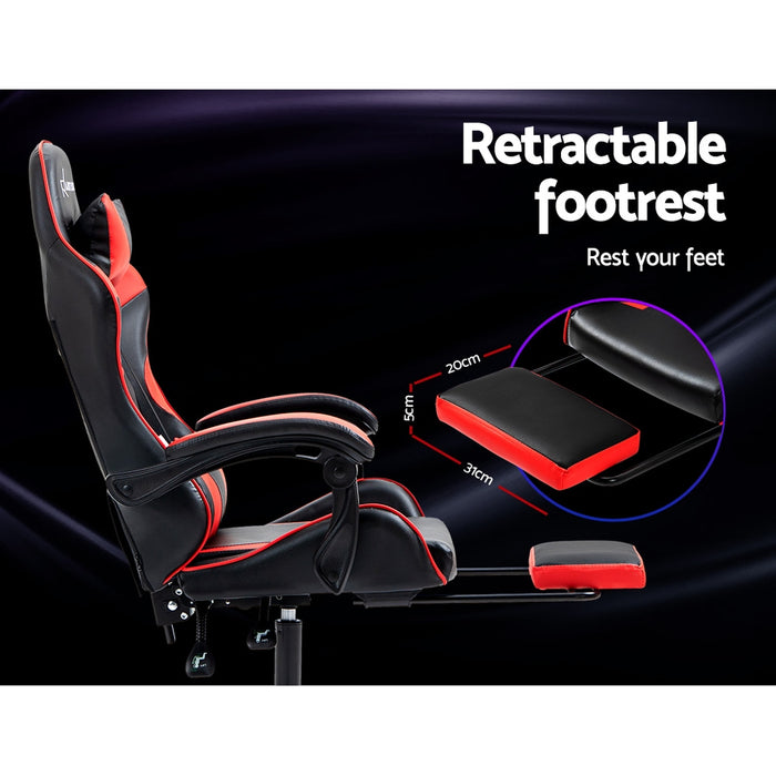 Office Chair Gaming Computer Executive Chairs Racing Seat Recliner Red