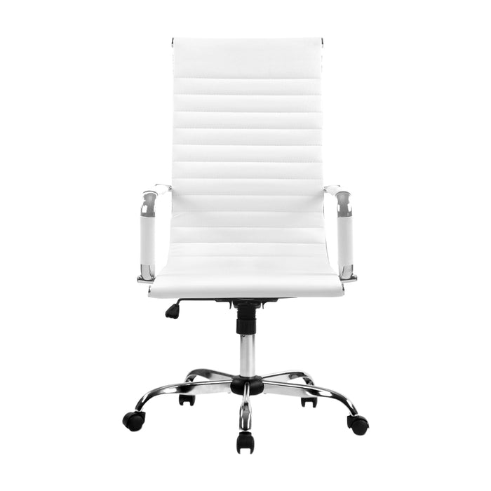 Gaming Office Chair Computer Desk Chairs Home Work Study White High Back