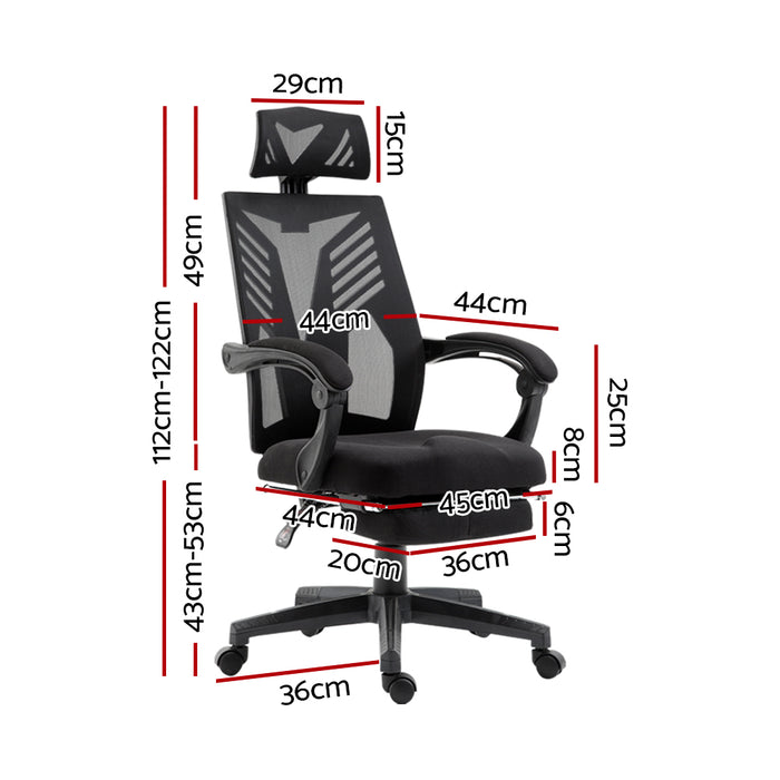 Gaming Office Chair Computer Desk Chair Home Work Recliner Black