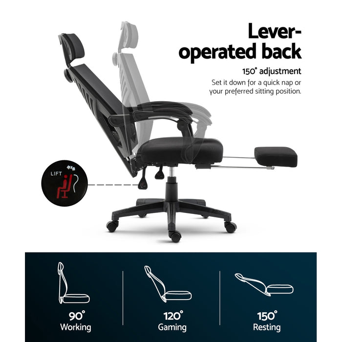 Gaming Office Chair Computer Desk Chair Home Work Recliner Black