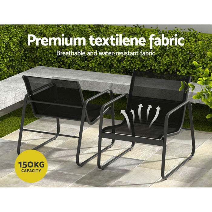 Outdoor Lounge Setting Garden Patio Furniture Textilene Sofa Table Chair