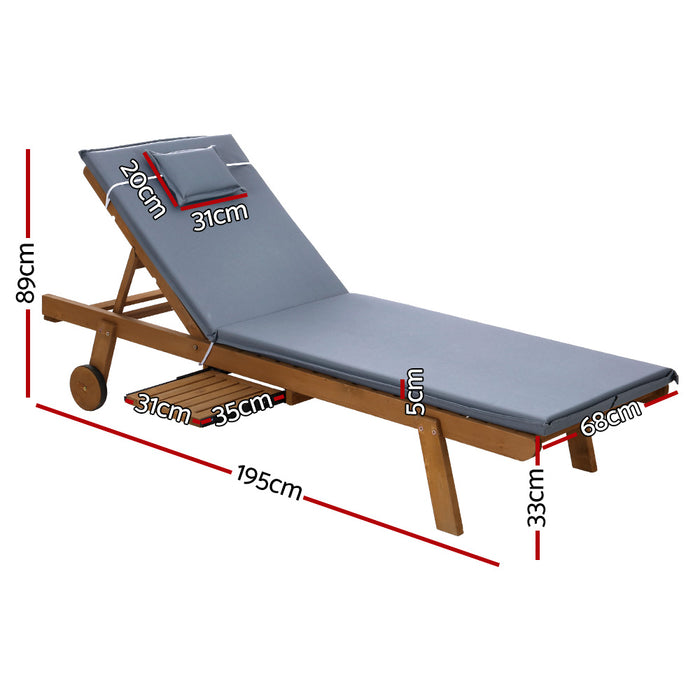 Jaylah Sun Lounger - Grey