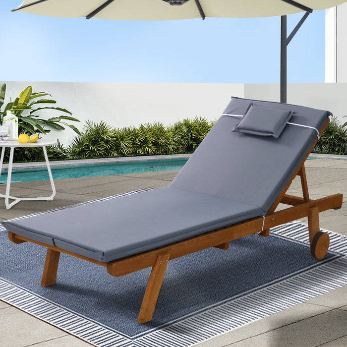 Jaylah Sun Lounger - Grey