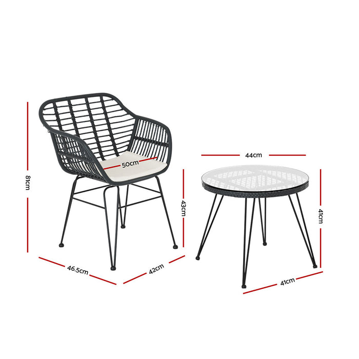 Leanna Outdoor Patio Set - 3 Piece