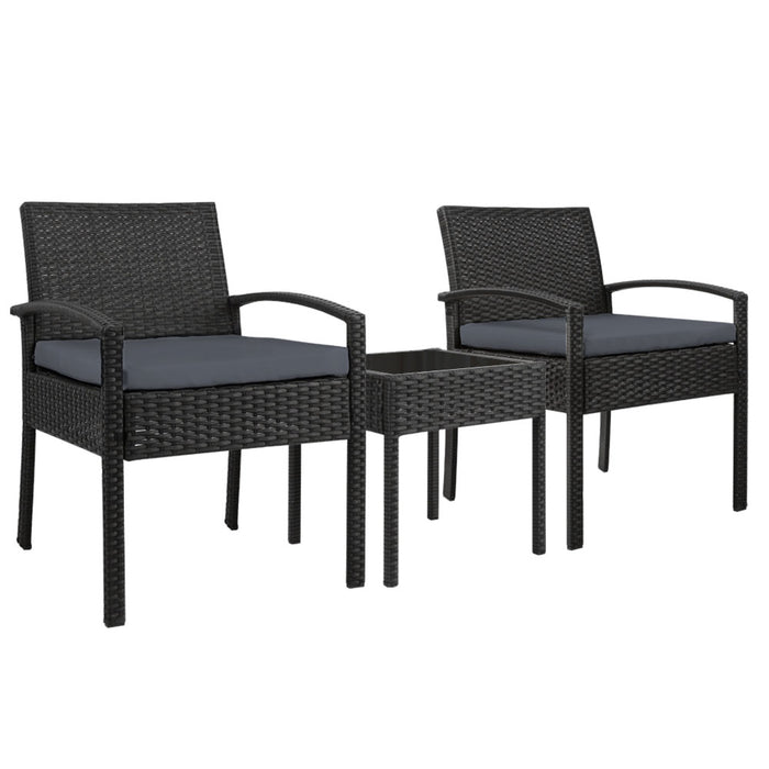 3-piece Outdoor Set - Black