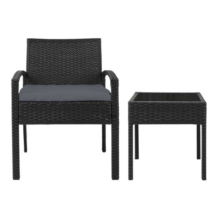 3-piece Outdoor Set - Black