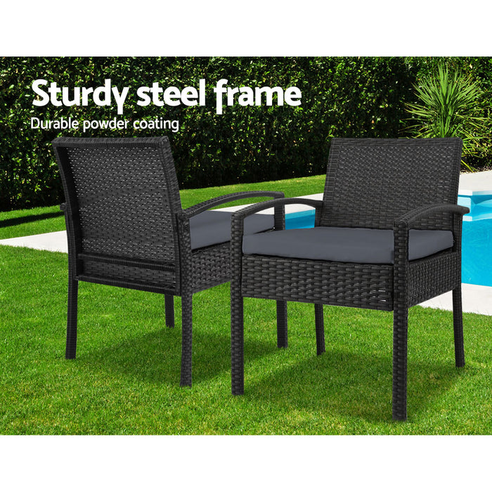 3-piece Outdoor Set - Black