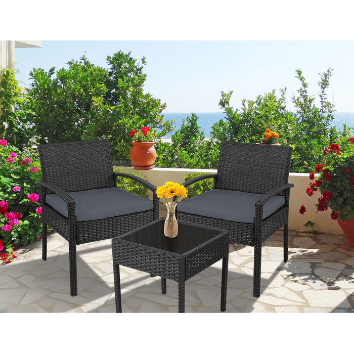 3-piece Outdoor Set - Black