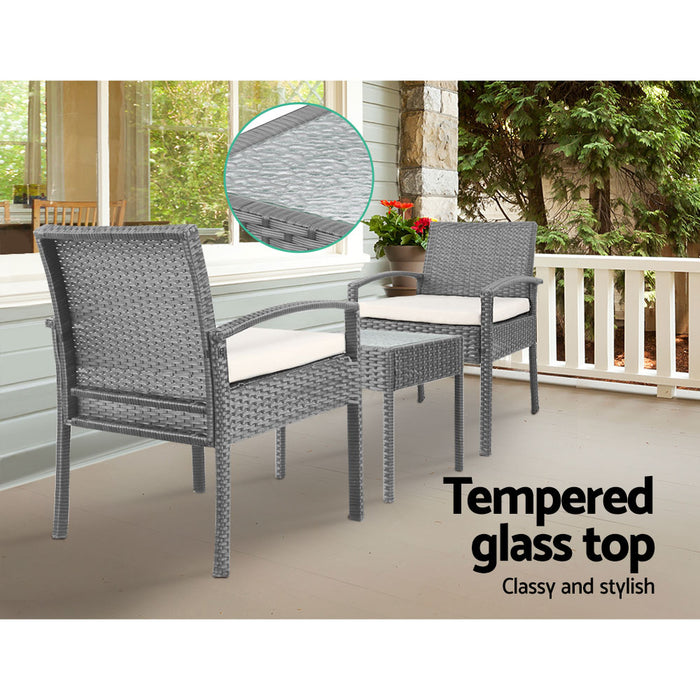 3-piece Outdoor Set - Grey