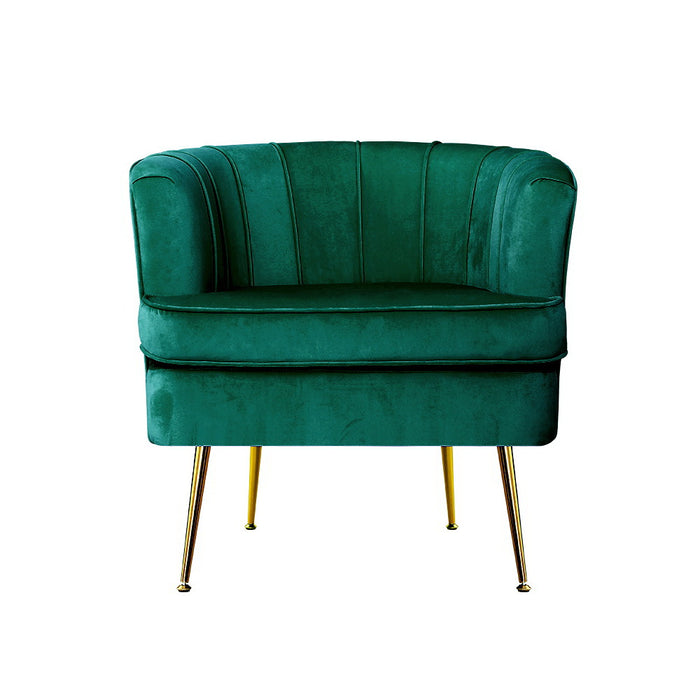 Armchair Lounge Accent Chair Armchairs Sofa Chairs Velvet Green Couch