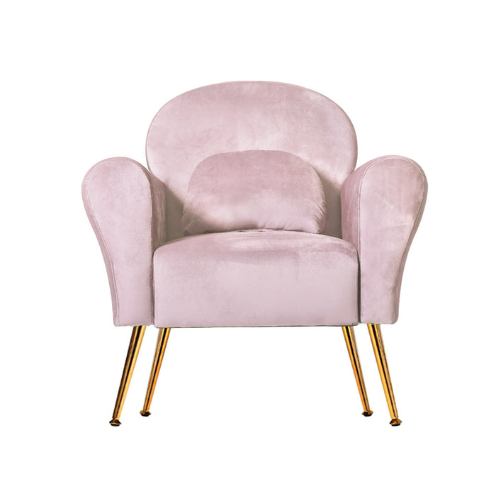 Armchair Lounge Chair Accent Armchairs Chairs Sofa Pink Velvet Cushion