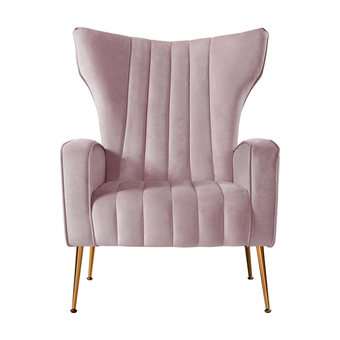 Armchair Lounge Chair Accent Armchairs Chairs Velvet Sofa Pink Seat