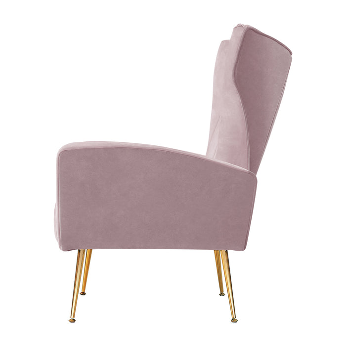 Armchair Lounge Chair Accent Armchairs Chairs Velvet Sofa Pink Seat