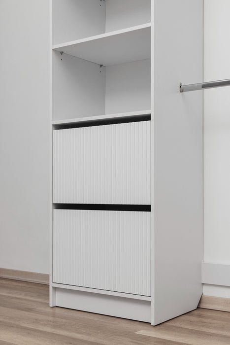 BASEL 2M WALK IN WARDROBE KIT - FLUTED