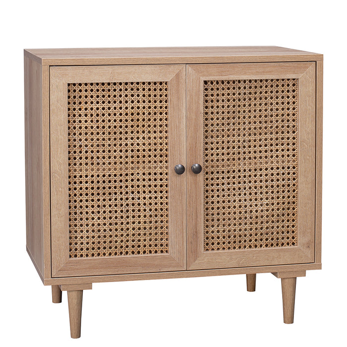 Rattan Hallway Table With 2 Doors