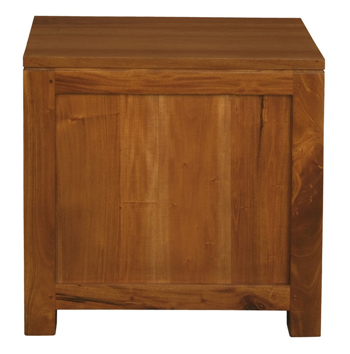 Ivy 1 Drawer Bedside Table (Light Pecan)