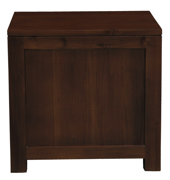 Ivy 1 Drawer Bedside Table (Mahogany)