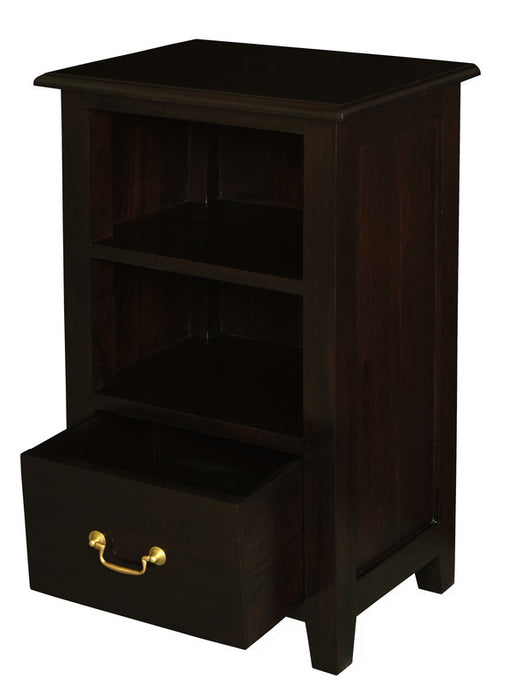 Tasmania 1 Drawer Lamp table (Chocolate)