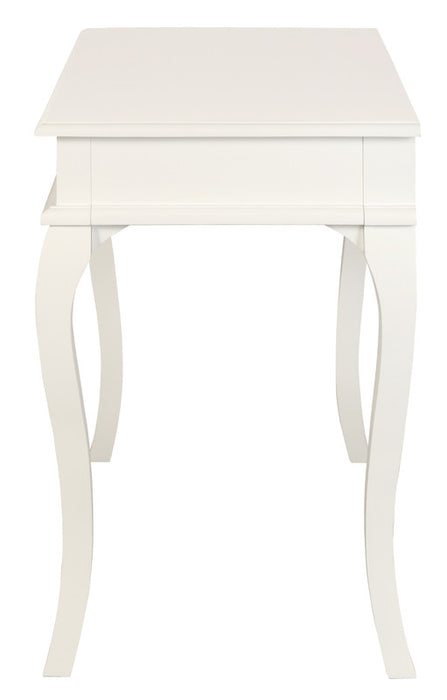 Queen Ann 1 Drawer Sofa Table (White)