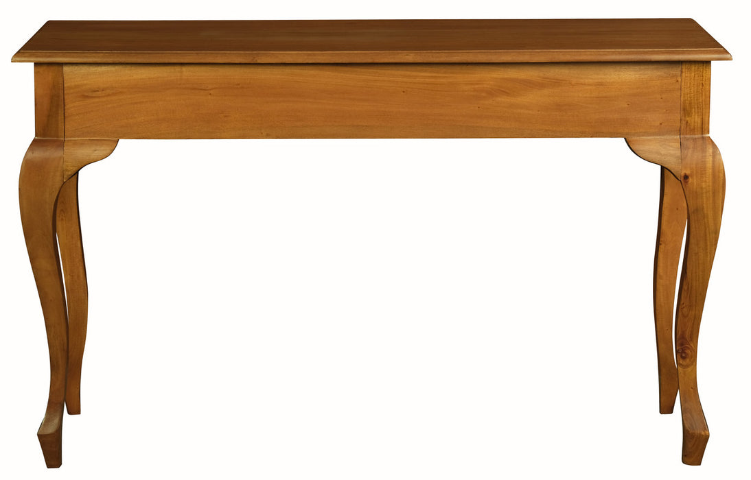 Queen Ann 2 Drawer Sofa Table (Light Pecan)