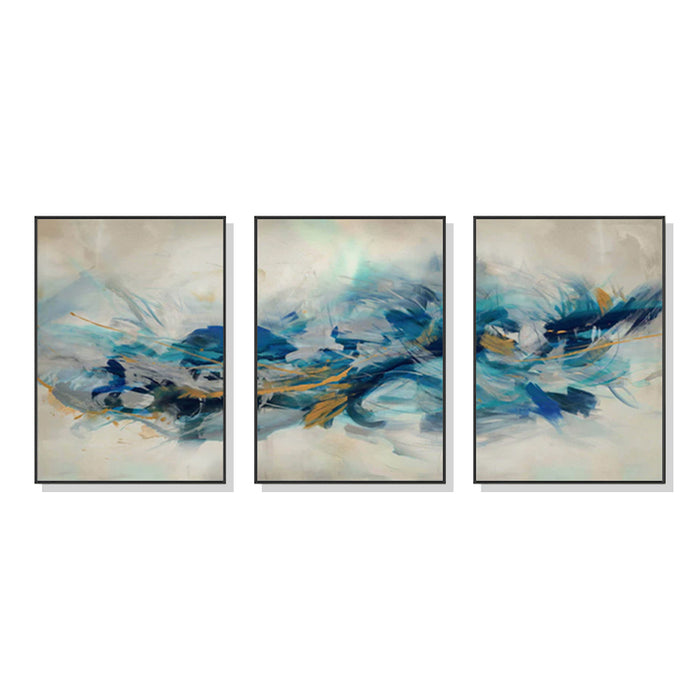 50cmx70cm The Universal 3 Sets Black Frame Canvas Wall Art