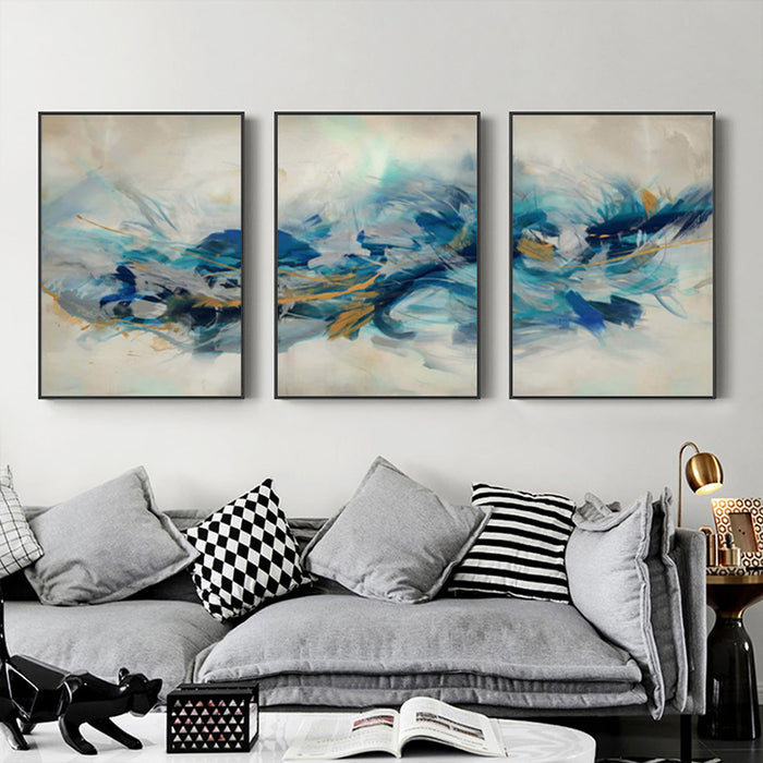 60cmx90cm The Universal 3 Sets Black Frame Canvas Wall Art