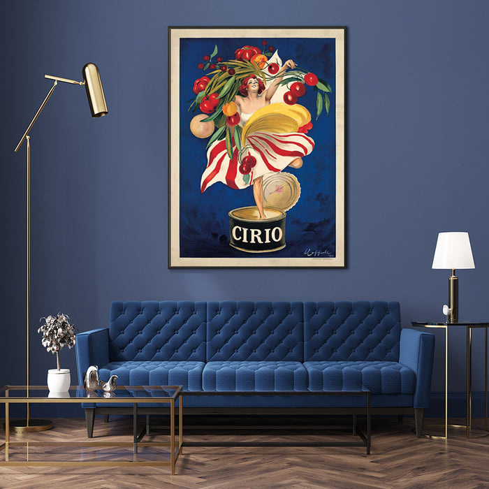 60cmx90cm Cirio By Leonetto Cappiello Black Frame Canvas Wall Art