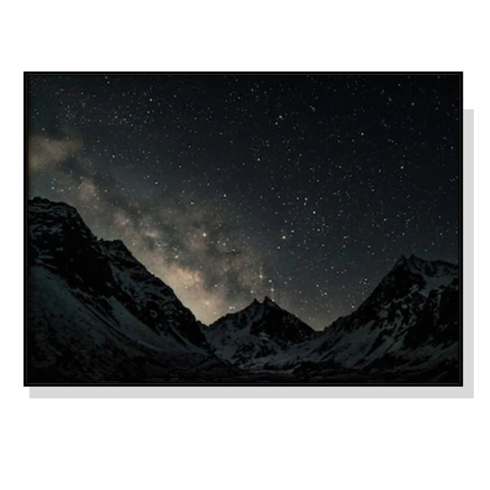 60cmx90cm Night Court Black Frame Canvas Wall Art