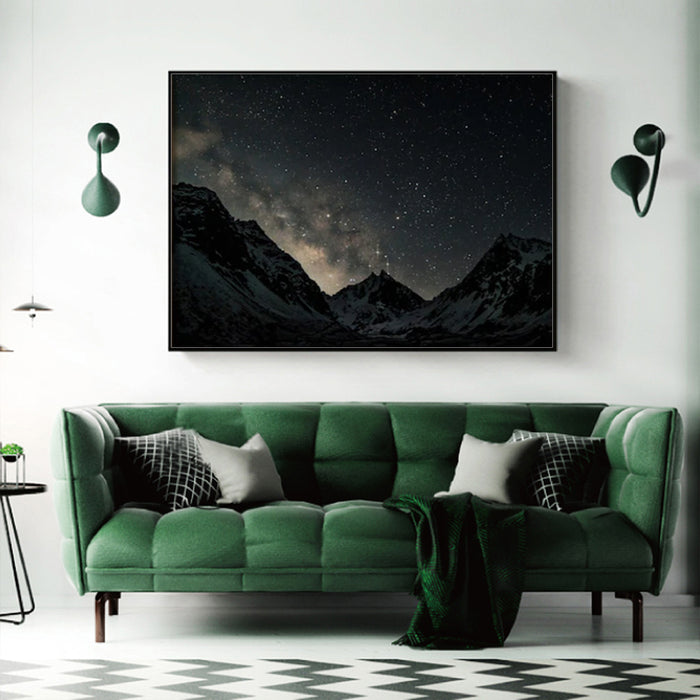 70cmx100cm Night Court Black Frame Canvas Wall Art