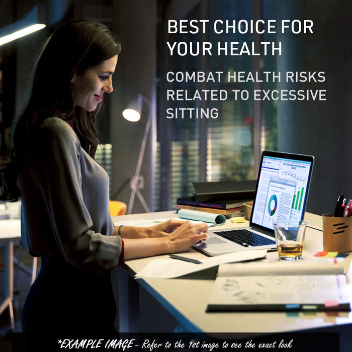 Sit To Stand Up Standing Desk, 140x60cm, 72-118cm Electric Height Adjustable, 70kg Load, Black/Black Frame