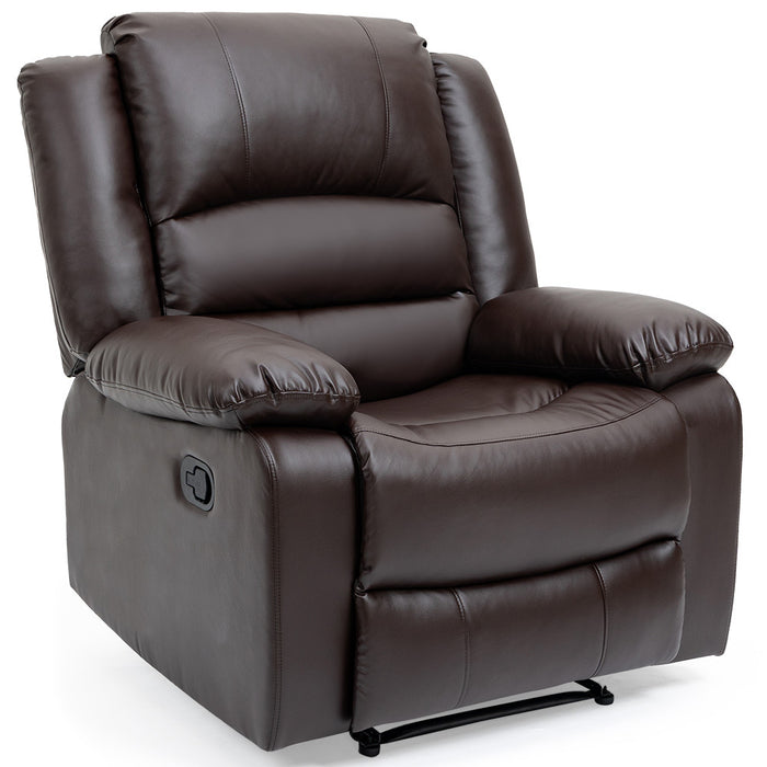 Elderly-Friendly Luxury Recliner Chair - Brown