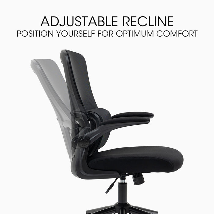 Ergonomic Mesh Office Chair Computer Seat Adjustable Recline, Black