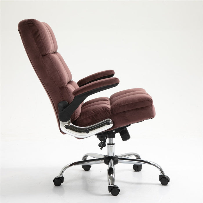 Velvet Home Ergonomic Swivel Adjustable Tilt Angle and Flip-up Arms Office Chair