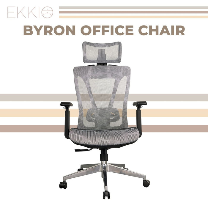 Byron - Office Chair (Silver) EK-OC-103-SQ / EK-OC-103-BST