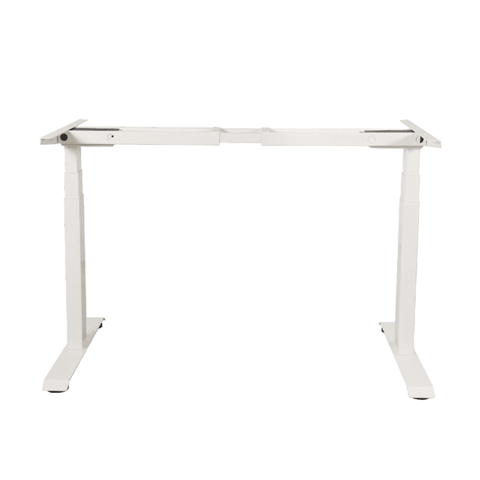 Adjustable Desk Riser Frame - Two Leg Stand (White) EK-DRF-102-DR