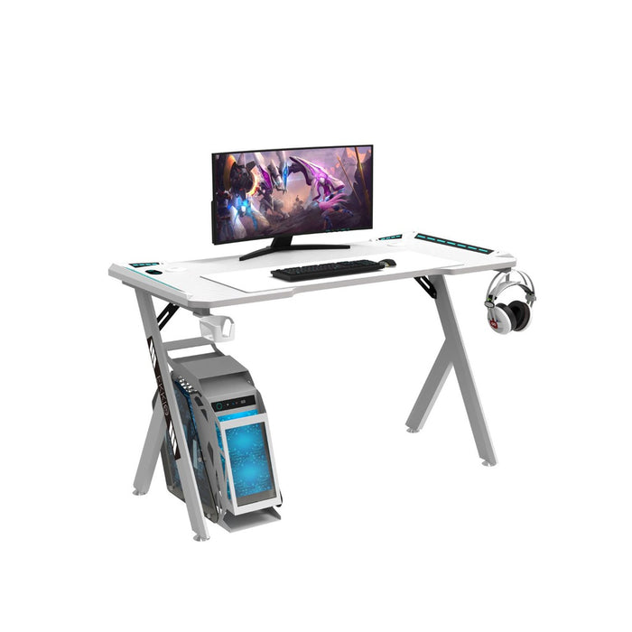 RGB Gaming Desk Y Shape White 140cm EK-GD-104-AL