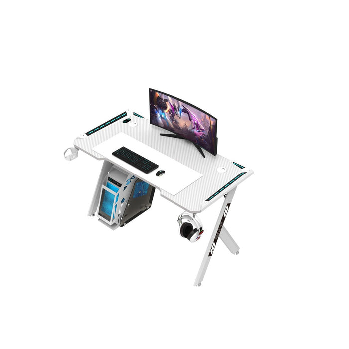 RGB Gaming Desk Y Shape White 140cm EK-GD-104-AL