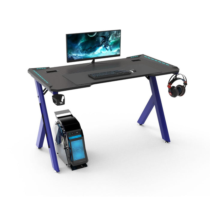 RGB Gaming Desk Y Shape Blue 140cm EK-GD-103-AL