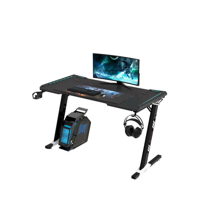 RGB Gaming Desk Z Shape Black 100cm EK-GD-105-AL