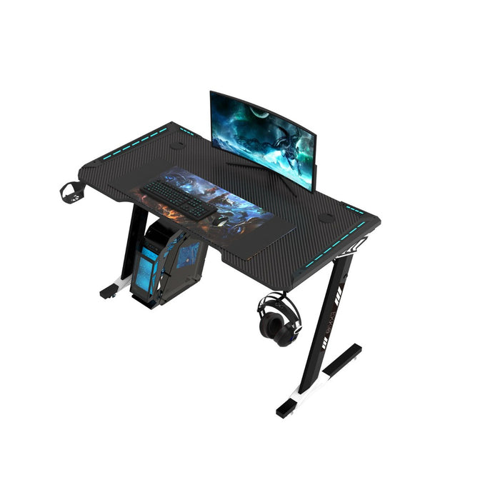 RGB Gaming Desk Z Shape Black 100cm EK-GD-105-AL